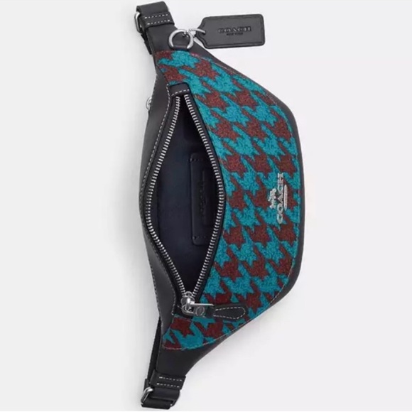 Coach Warren Mini Belt Bag With Houndstooth Print - NWT! - Picture 3 of 6